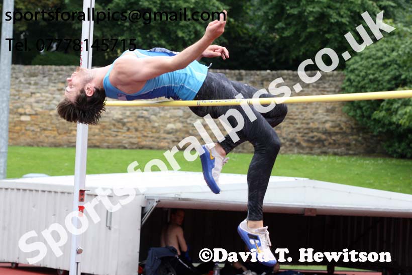 Mens decathlon high jump, EAP International Cominted Events, Hexham. Photo: David T. Hewitson/Sports for All Pics